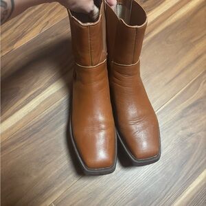 Steve Madden Watson Cognac Women’s Leather Boots